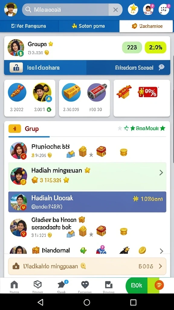 77singa - Tampilan antarmuka pengguna yang menarik dan intuitif.