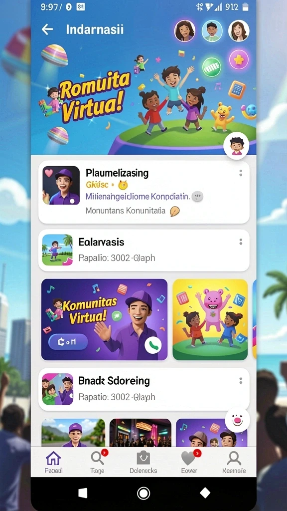 95pgplay - Fitur interaktif untuk bermain bersama teman.