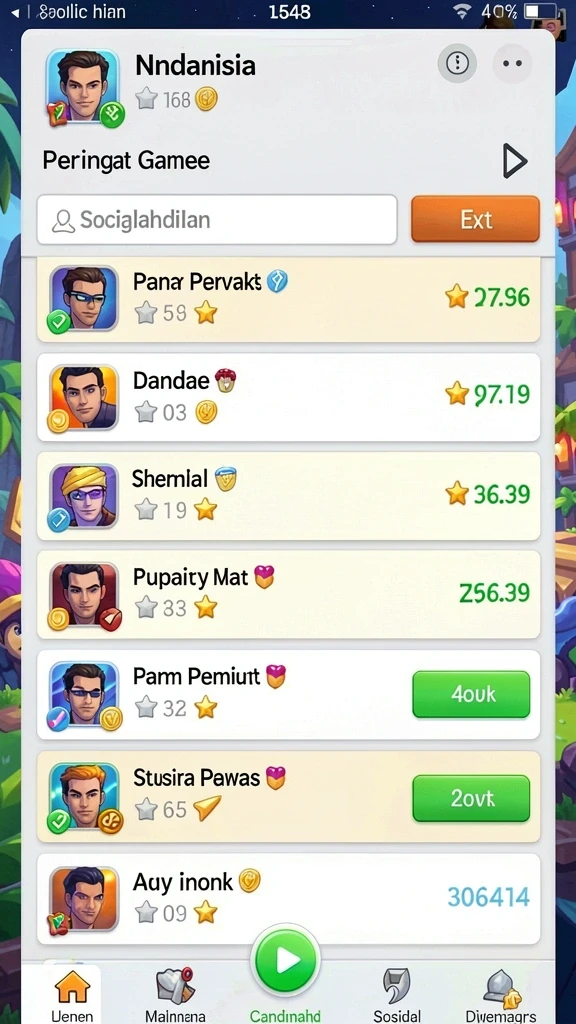 apigacor88 - Menu antarmuka yang ramah pengguna dan mudah dinavigasi.